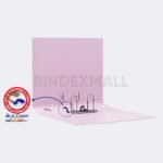 Bambi Ordner Folio 1014 - 50mm PVC Blue Cyber Lever Arch File 24 Warna Original - Gambar 2