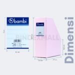 Bambi Box File Magazine All Color Super Big Size 115 mm Original Kode 1033 - Gambar 2