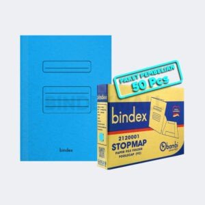 Bindex Paper Stopmap Folio Tebal 180 Gsm All Color Isi 50 Pcs Original - Blue Benhur