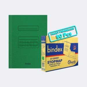 Bindex Paper Stopmap Folio Tebal 180 Gsm All Color Isi 50 Pcs Original - Green