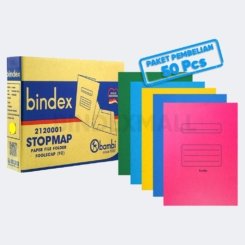 Stopmap kertas Bindex folio 180 GSM tersedia all color dark blue red green yellow original
