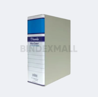 Bambi Pipe Binder Folio JUMBO SIZE 80 mm With Full Spine 4 Colour Labels