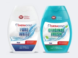 Theradent Pasta Gigi 2 in 1 Gel Toothpaste & Mouthrinse 75ml Original Fresh dan Pure White
