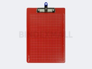 Clipboard pen holder Folio Bambi dengan skala garis half pocket dan flexible pen holder semua warna original