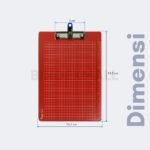 Clipboard Pen Holder Folio Bambi dengan Skala & Half Pocket - Semua Warna Original - Gambar 2