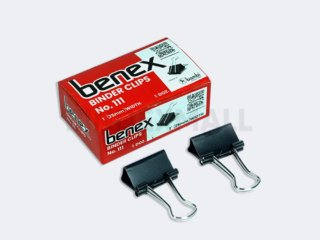 Klip binder Benex 25mm no 111 medium size isi 12 pcs kapasitas 60 lembar original