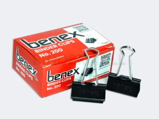 Binder Clip Benex 41 mm Jumbo No 200 penjepit kertas kuat kapasitas 120 lembar
