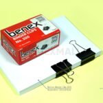 Binder Clip Benex 41 mm Jumbo No 200 Penjepit Kertas Kuat Kode 23214 - Gambar 2