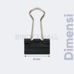Binder Clip Jumbo Benex 51 mm No 260 Penjepit Kertas Kuat Kode 23220 - Gambar 3