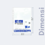 Bambi Document Pocket Sheet Protector A4 Isi 20 Lembar Ketebalan 0.065 mm Tipe Transparent Sleeve Original - Gambar 4