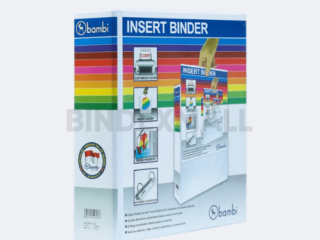 Bambi PVC Insert Ring Binder A4 2 Ring Type D All Color Jumbo Size 50 mm Original