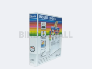 Bambi PVC Insert Ring Binder A4 3 Ring Type D All Color Medium Size 30 mm Original