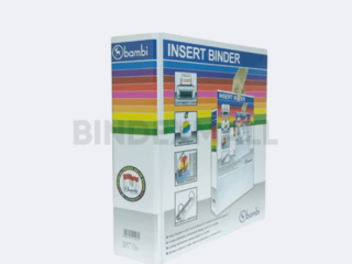 Bambi PVC Insert Ring Binder A4 3 Ring Type D All Color Jumbo Size 50 mm Original