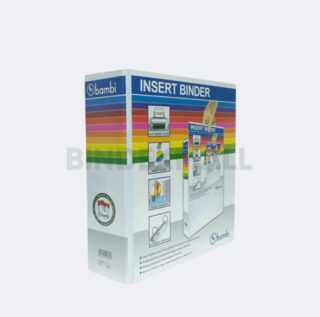 Bambi PVC Insert Ring Binder A4 4 Ring Type D All Color Jumbo Size 65 mm Original
