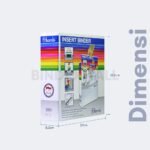 Bambi PVC Insert Ring Binder A4 2 Ring Type D With Interchanges Label Extra Jumbo Size 65 mm Original - Gambar 4