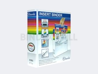 Bambi PVC Insert Ring Binder A4 3 Ring Type D All Color Medium Size 40 mm Original