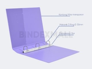 BINDEX MALL - BAMBI RING BINDER A4 3 Ring D 30mm-2132 keterangan