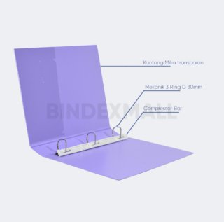 BINDEX MALL - BAMBI RING BINDER A4 3 Ring D 30mm-2132 keterangan