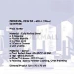 Bambi Meja Kerja Metal Tipe Pedestal Desk Standard Office Original - Gambar 2