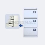 Bambi Lemari Arsip Besi 3 Laci Premium Filing Cabinet FC kode LK-103 - Gambar 2