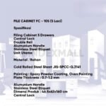 Bambi Lemari Arsip Besi 5 Laci Premium Filing Cabinet FC kode LK-105 - Gambar 2