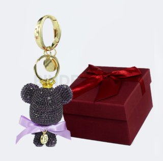 BINDEX MALL - Little Bear Pendant Key Chain-Purple - 23316LU 2