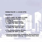Bambi Lemari Arsip Besi 20 CPTS Mobile File Manual kode Mf-4-22 - Gambar 2