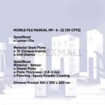 Bambi Lemari Arsip Besi Mobile File Manual kode Mf- 6- 22 - Gambar 2