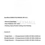 Bambi Lemari Arsip 40 CPTS Mobile File Manual kode Mf-8-22 - Gambar 2