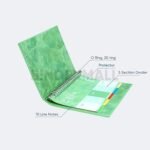 Bambi Binder Note A5 Spring Summer Design Pistachio kode 2520P-SS1G Original - Gambar 2