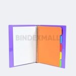 Bambi Binder Note B5 Tipe 26 Ring Edisi Synthetic Plasma Include Loose Leaf & Divider Original - Gambar 3
