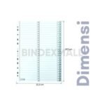 Bambi Isi Binder A4 Divider & Indexes Pembatas Kertas Binder Edisi Numeric Index 1 - 54 Weekly Original - Gambar 3