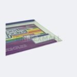Bambi Organizer Map Dokumen A4 Zipper Pocket With Metal Head Tipe PVC Semi Transparent Original - Gambar 3