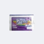 Bambi Organizer Map Dokumen Folio Zipper Pocket With Metal Head Tipe PVC Semi Transparent Original
