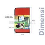 Bambi Tempat Penyimpanan Kaset Ps & DVD Edisi Zipper Case Red 40 CD Original - Gambar 5