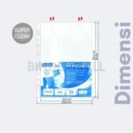 Bindex Document Pocket Sleeve / Sheet Protector A4 Isi 20 Lembar Ketebalan 0.055 mic Tipe 5720 - Gambar 3