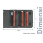 Bambi Tempat Pensil Tipe Pencil Case Edisi Triple Warp Maroon Original - Gambar 4