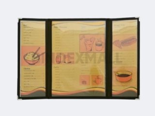 Document holder Bambi maroon dengan zipper lipat 3 tampak depan