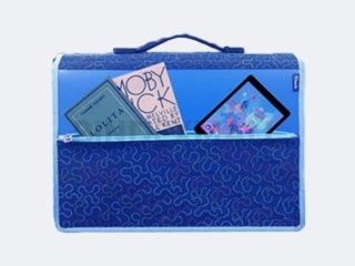 Tas dokumen folio bambi zeta original 3 kompartemen dengan push lock dan resleting