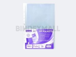 Plastik Dokumen Benex Sheet Protector F4 Transparent 0.05mm 1 Dus 50 Set Original