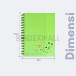 Bambi Note Book Couple Fluoro Green Ukuran A5 - Gambar 2