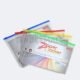 Benex Organizer Map Dokumen A4 Zipper Pocket Tipe PVC Transparent Original