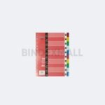 Benex Isi Binder A4 Divider & Indexes Pembatas Kertas Binder Edisi 10 Color Division Original - Gambar 2