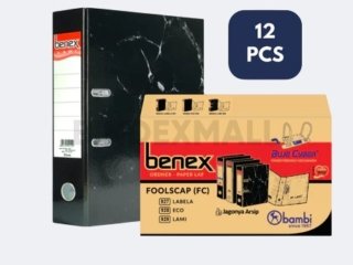 1 Dus Benex Lami Lever Arch File Ordner Folio Jumbo Size 75 mm Original