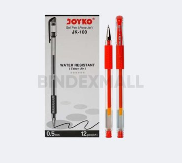JYK Pulpen Tipe Gel Pen King Jeller Tinta All Color Pack Isi 12 pcs Original
