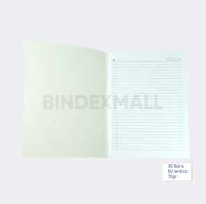 BINDEX MALL - BUKU TULIS CAMPUS MERAH 50LBR -70GR TERBUKA 2