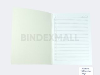 BINDEX MALL - BUKU TULIS CAMPUS MERAH 50LBR -70GR TERBUKA 2