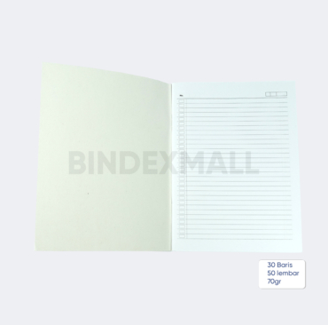 BINDEX MALL - BUKU TULIS CAMPUS MERAH 50LBR -70GR TERBUKA 2