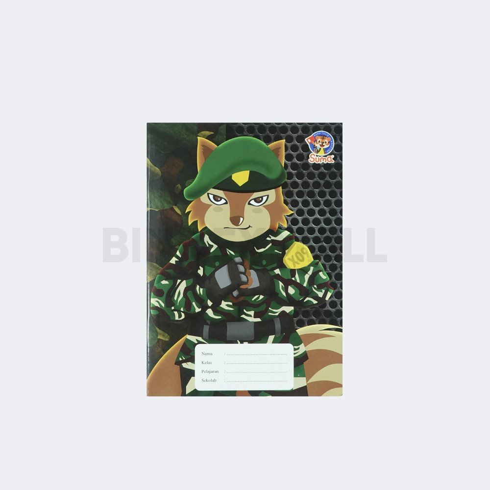 Bambi x Suma Buku Tulis Profesi Army Isi 38 Lembar 70 Gram Original