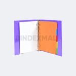 Bambi Binder Note A5 Tipe 20 Ring Edisi Synthetic Plasma Include Loose Leaf & Divider Original - Gambar 3